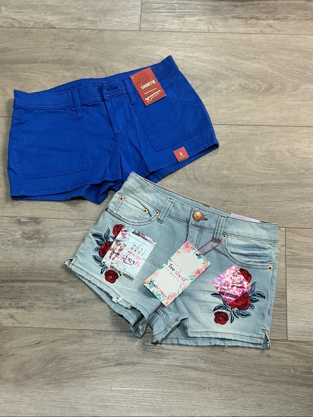 (Bundle )Alm.ost Famous Royal Blue Shortie Jean Shorts